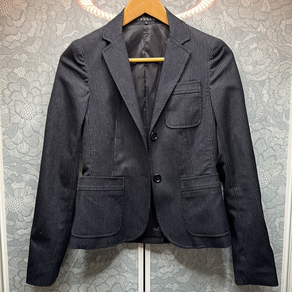 Theory pin stripe blazer, 2